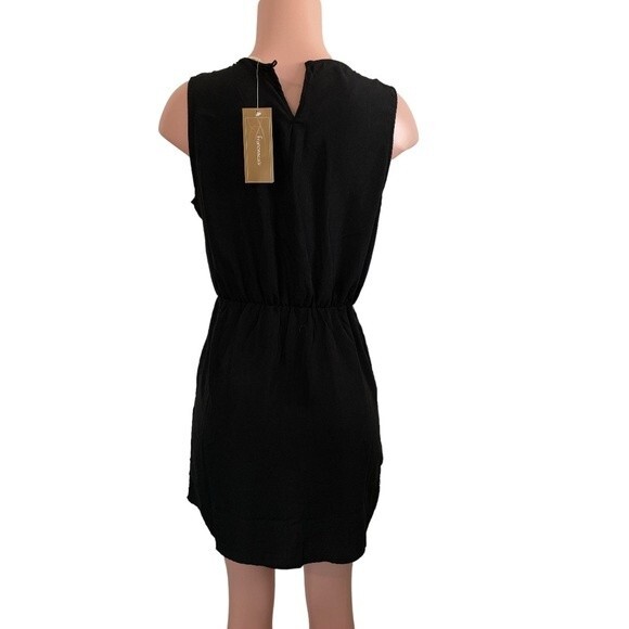 NWT Francesca’s Miami Abstract Faux Wrap Gray &‎ Black Dress Size Large - Picture 3 of 12